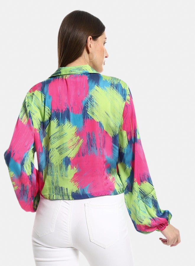 Azul Printed Chiffon - Image 2